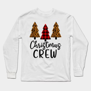 Christmas Crew Buffalo Plaid Christmas Tree Long Sleeve T-Shirt